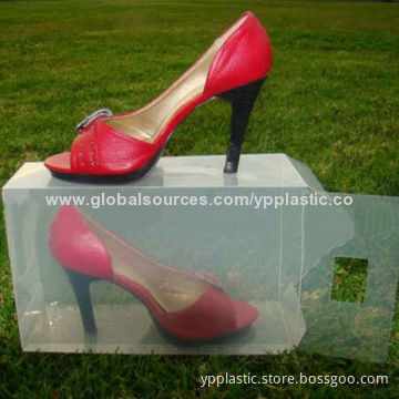 Clear Shoe Box, Customized Sizes and Printing Ways Available, 15-year Manufacturer